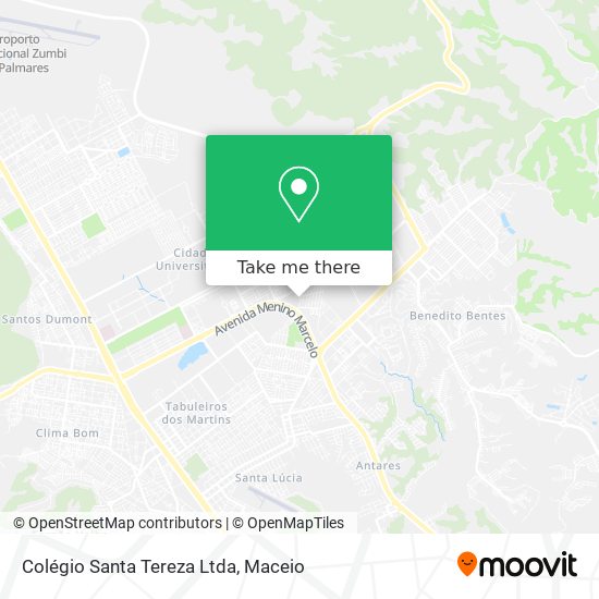 Mapa Colégio Santa Tereza Ltda