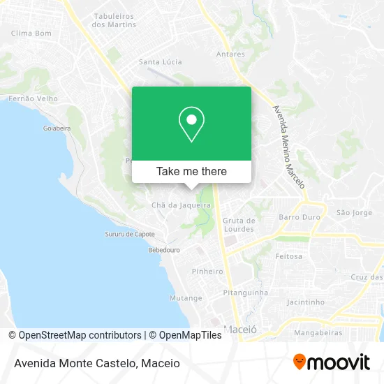 Avenida Monte Castelo map