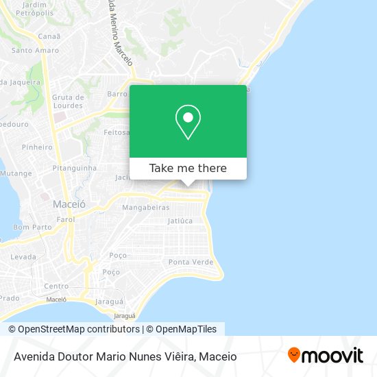 Mapa Avenida Doutor Mario Nunes Viêira