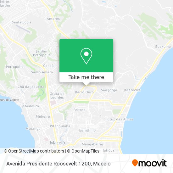 Mapa Avenida Presidente Roosevelt 1200