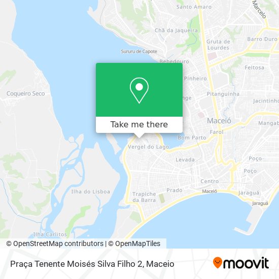 Mapa Praça Tenente Moisés Silva Filho 2