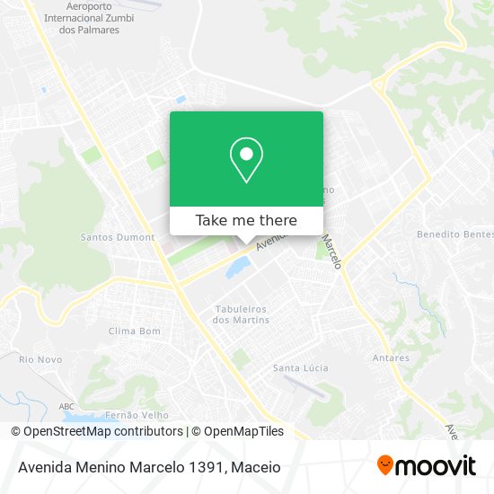 Mapa Avenida Menino Marcelo 1391