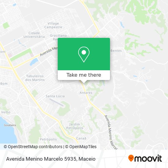 Mapa Avenida Menino Marcelo 5935