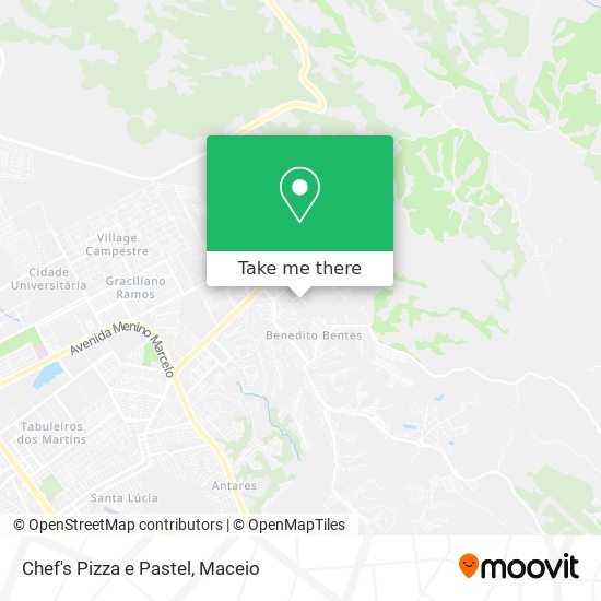 Chef's Pizza e Pastel map