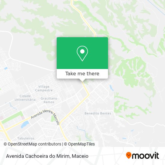 Avenida Cachoeira do Mirim map
