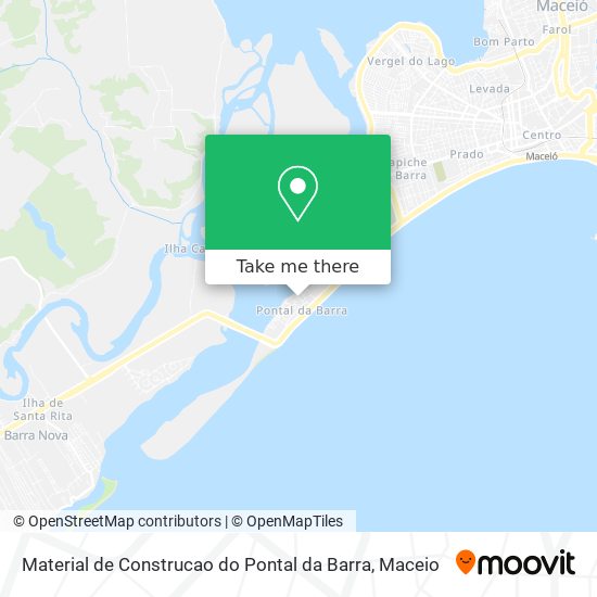 Mapa Material de Construcao do Pontal da Barra