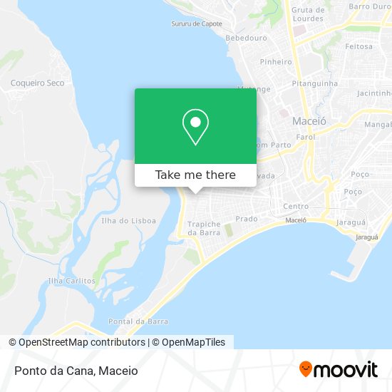 Mapa Ponto da Cana