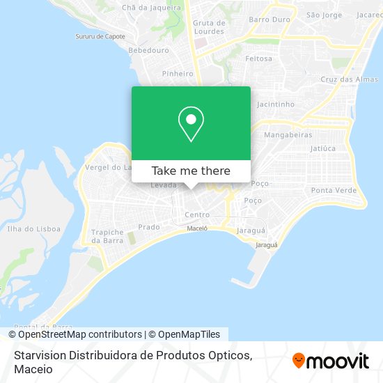 Starvision Distribuidora de Produtos Opticos map