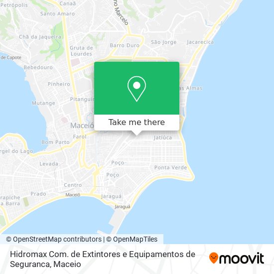 Hidromax Com. de Extintores e Equipamentos de Seguranca map