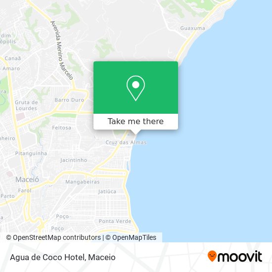 Mapa Agua de Coco Hotel