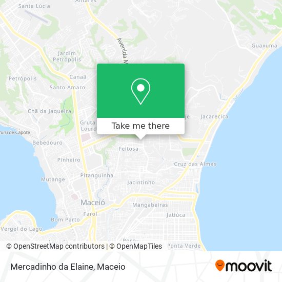 Mapa Mercadinho da Elaine