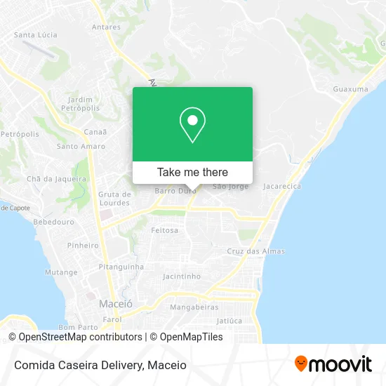 Comida Caseira Delivery map