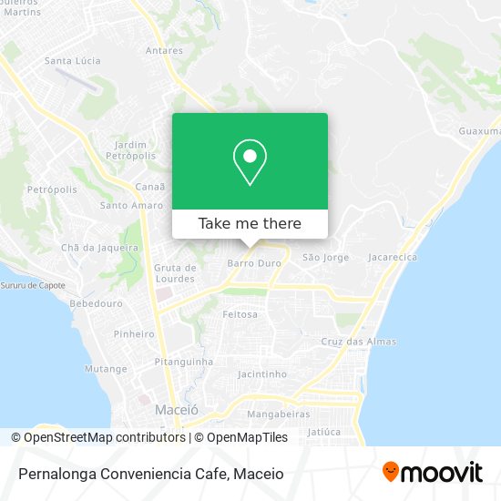 Mapa Pernalonga Conveniencia Cafe