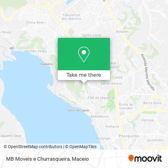 MB Moveis e Churrasqueira map