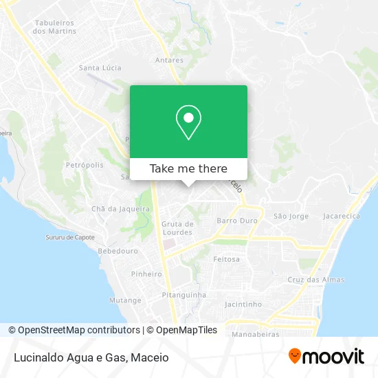 Lucinaldo Agua e Gas map