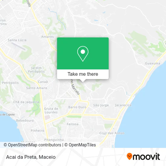 Acai da Preta map