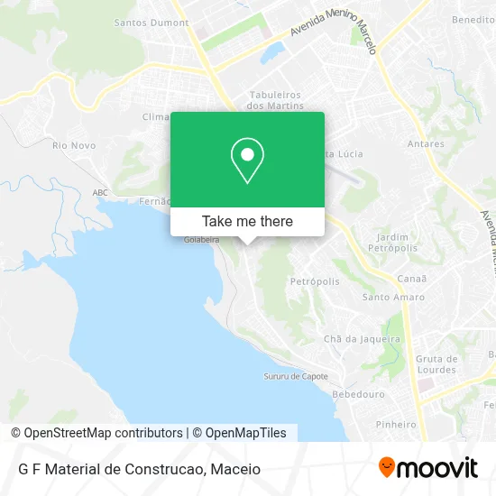 G F Material de Construcao map