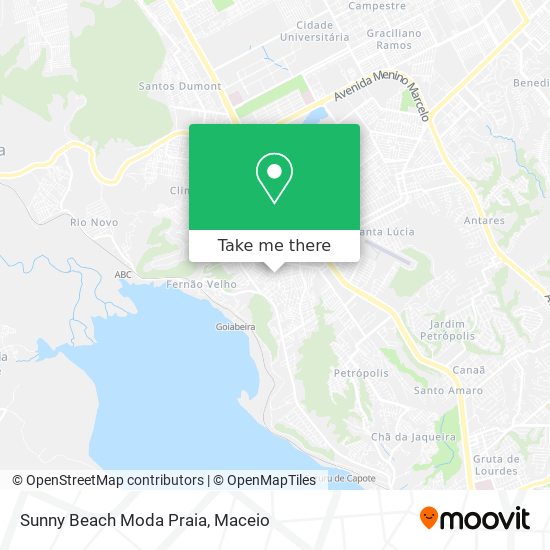 Sunny Beach Moda Praia map