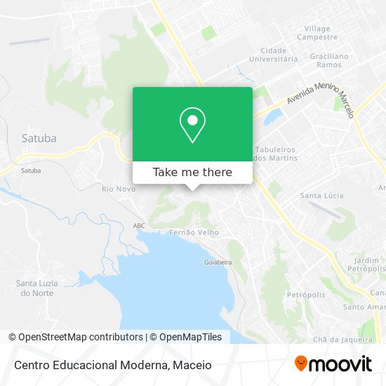 Centro Educacional Moderna map