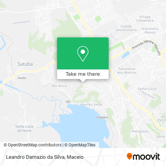 Leandro Damazio da Silva map