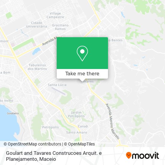 Goulart and Tavares Construcoes Arquit. e Planejamento map