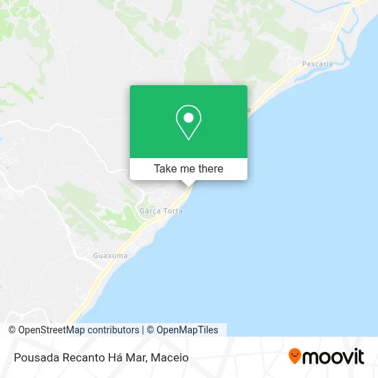 Pousada Recanto Há Mar map