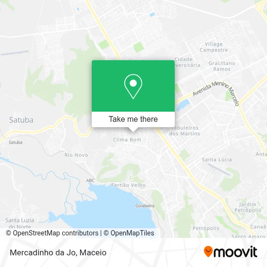 Mercadinho da Jo map