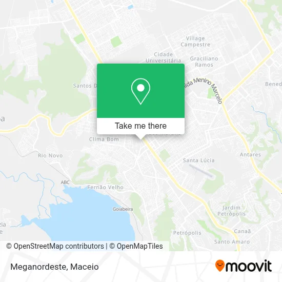 Meganordeste map