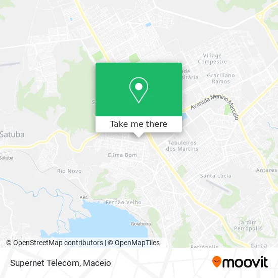 Supernet Telecom map
