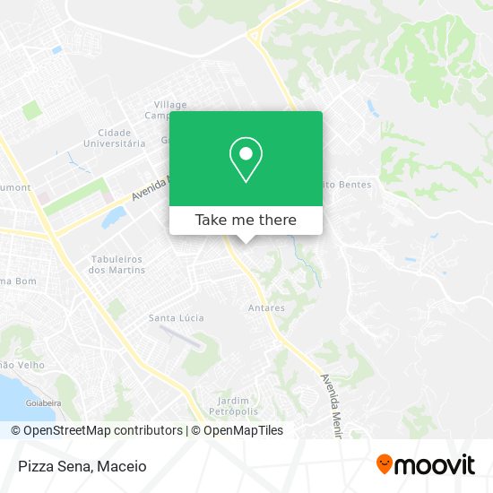 Pizza Sena map