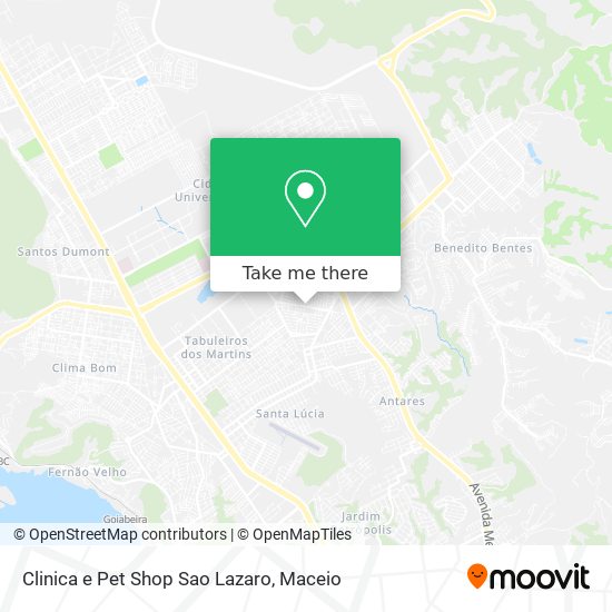 Clinica e Pet Shop Sao Lazaro map