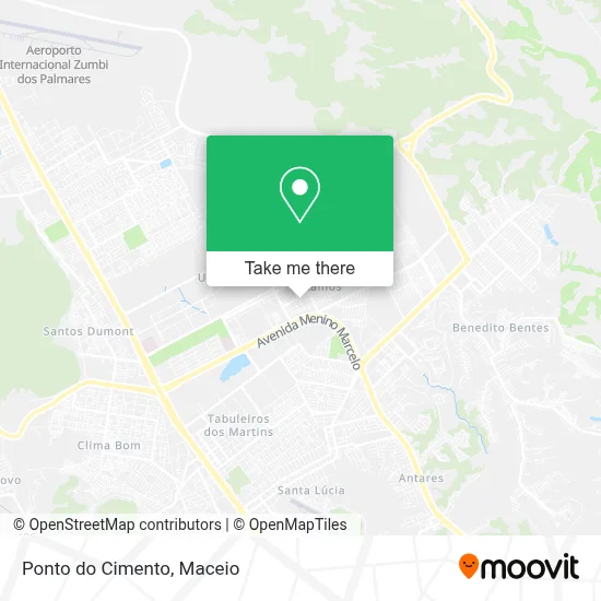 Ponto do Cimento map
