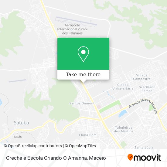 Creche e Escola Criando O Amanha map
