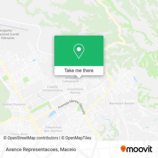 Avance Representacoes map