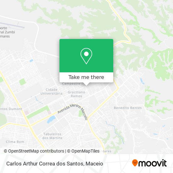 Mapa Carlos Arthur Correa dos Santos