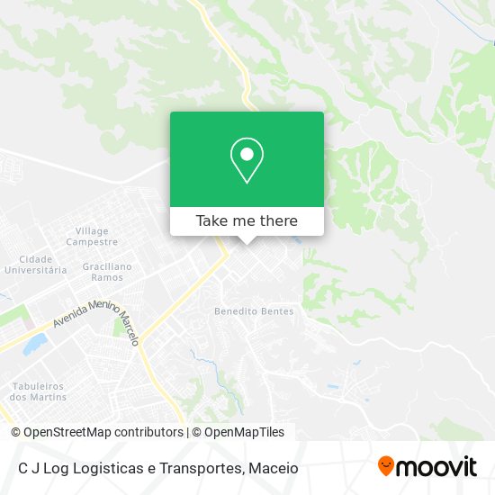 C J Log Logisticas e Transportes map