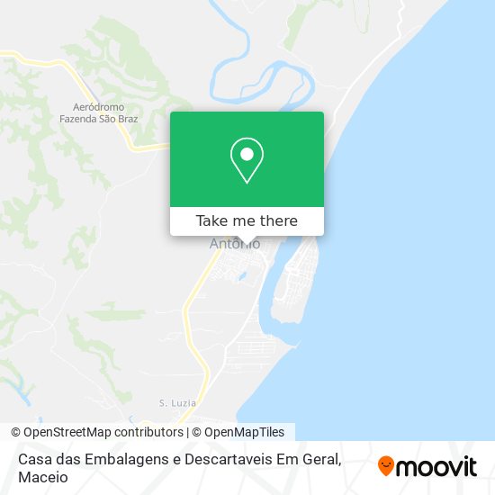 Casa das Embalagens e Descartaveis Em Geral map