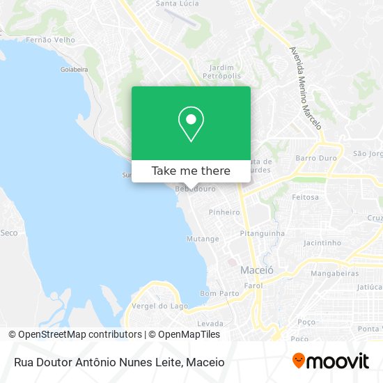 Mapa Rua Doutor Antônio Nunes Leite