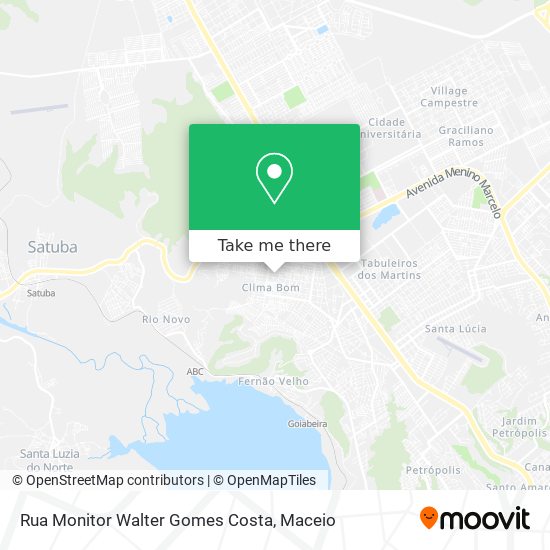 Rua Monitor Walter Gomes Costa map