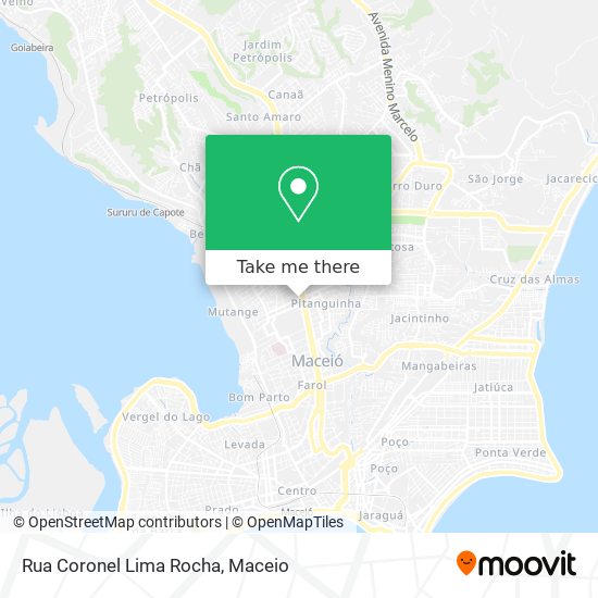 Mapa Rua Coronel Lima Rocha