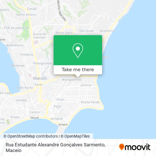 Mapa Rua Estudante Alexandre Gonçalves Sarmento