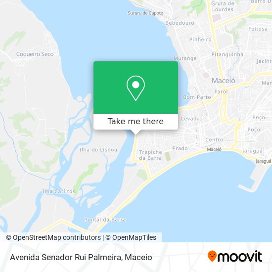 Mapa Avenida Senador Rui Palmeira