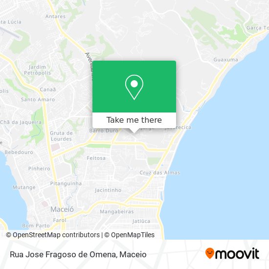 Mapa Rua Jose Fragoso de Omena