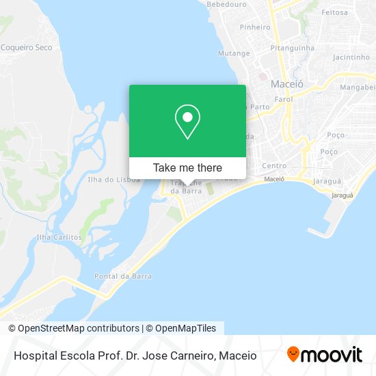 Mapa Hospital Escola Prof. Dr. Jose Carneiro