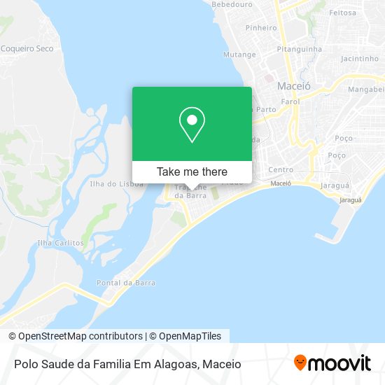 Mapa Polo Saude da Familia Em Alagoas