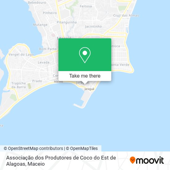 Mapa Associação dos Produtores de Coco do Est de Alagoas