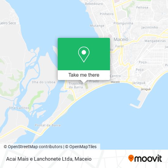 Acai Mais e Lanchonete Ltda map