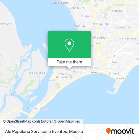 Ale Papelaria Servicos e Eventos map