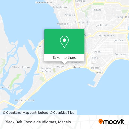 Black Belt Escola de Idiomas map