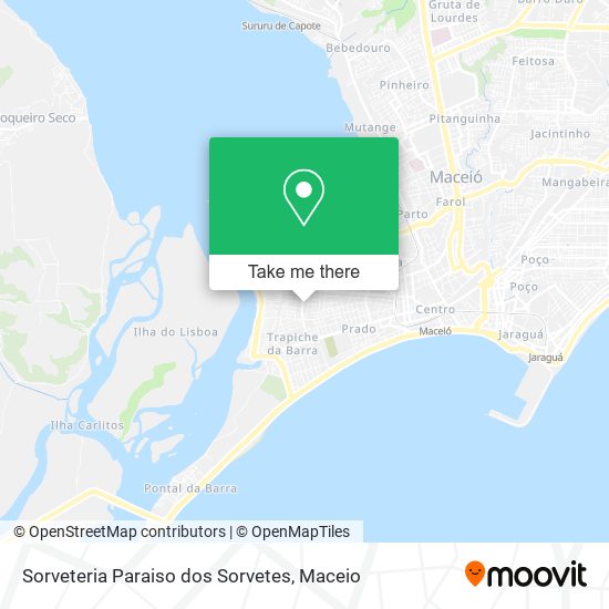 Mapa Sorveteria Paraiso dos Sorvetes